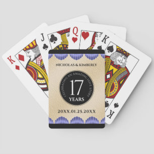 Jeu De Cartes Élégant 17ème anniversaire de Mariage des obus