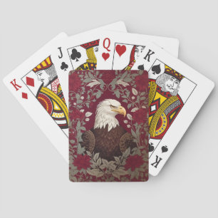 Jeu De Cartes Elégant Aigle Bald William Morris Inspiré Floral