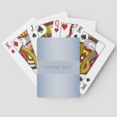 Jeu De Cartes Élégant écriture de script de monogramme modifiabl (dos)