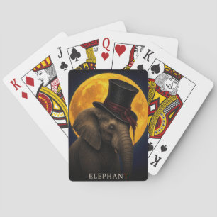 Jeu De Cartes Élégant éléphant gothique surréaliste