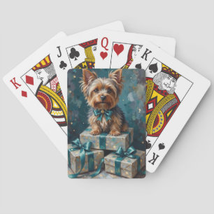 Jeu De Cartes Élégant ensemble cadeau de vacances pour chien Yor