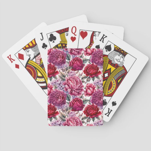 Jeu De Cartes Élégant floral (dos)