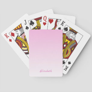 Jeu De Cartes Élégant minimaliste moderne dégradé rose Ombre