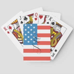 Jeu De Cartes Élégant monogramme personnalisé