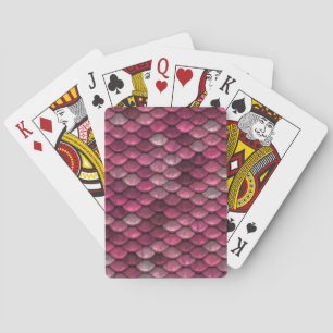 Jeu De Cartes Élégant Motif métallique rose