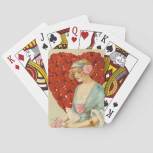 Jeu De Cartes Élégant Rétro Romantique Saint-Valentin, John Wins