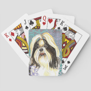 Jeu De Cartes Elégant Shih Tzu Jouer Des Cartes