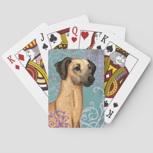 Jeu De Cartes Élégant Sloughi (dos)