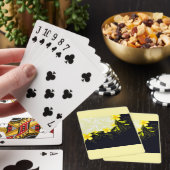 Jeu De Cartes Elegant Yellow Floral Damask (In Situ)