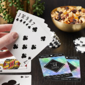 Jeu De Cartes Élégante 34e anniversaire du Mariage Opal (In Situ)