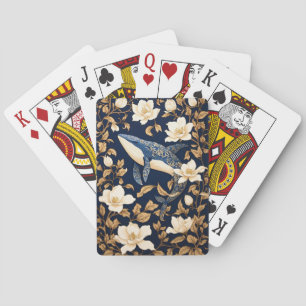 Jeu De Cartes Elégante Baleine Bleue William Morris Inspiré Flor
