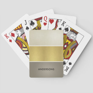 JEU DE CARTES ÉLÉGANTE BANDE ROYALE D'ARGENT ROYAL D'ARGENT GOLD