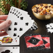 Jeu De Cartes Élégante célébration du 40e anniversaire du Mariag (In Situ)