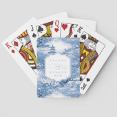 Jeu De Cartes Élégante Chinoiserie Mariage Favor ID1094 (dos)