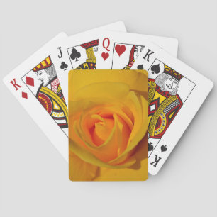 Jeu De Cartes Élégante fleur florale Rose jaune