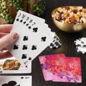 Jeu De Cartes Élégante Hydrangea Limelight Violette et Orange (In Situ)