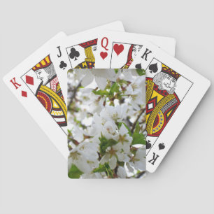 Jeu De Cartes Elégante photo de fleurs florales blanches