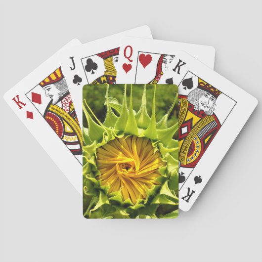 Jeu De Cartes Elégante photo de tournesol jaune (dos)