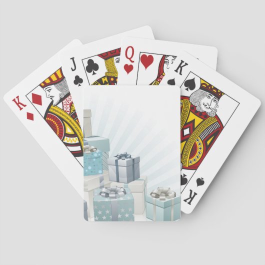 Jeu De Cartes Élément de coin cadeaux de Noël (dos)