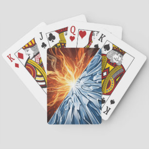 Jeu De Cartes Élémentaire de feu et de glace dynamique