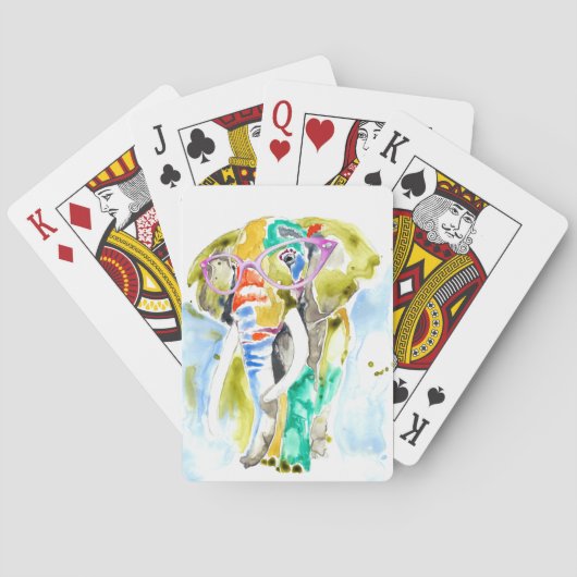 Jeu De Cartes Eléphant à pantalon intelligent (dos)