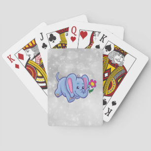 Jeu De Cartes Éléphant de dessin animé mignon