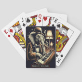Jeu De Cartes Elephant Jazz Night Monogramme enfants Vieux Jeu d (dos)