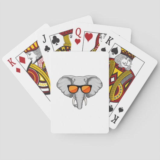 Jeu De Cartes Elephant with Sunglasses (dos)