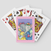 JEU DE CARTES ÉLÉPHANTS BÉBÉS PREMIER AMOUR, PACHYDERMES CUITS (dos)
