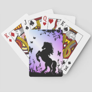 Jeu De Cartes Élevage Vélo Stallion Noir Lecture Cartes