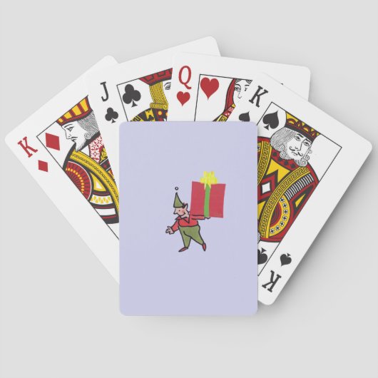 Jeu De Cartes Elf avec Red Box violet Poker jouer aux cartes (dos)