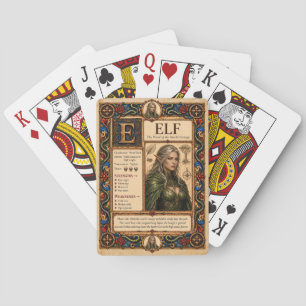 Jeu De Cartes Elfe, Art de Bestiaire Médiéval