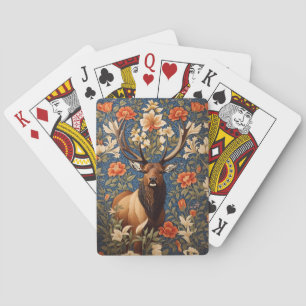 Jeu De Cartes Elk élégant William Morris Inspiré Floral