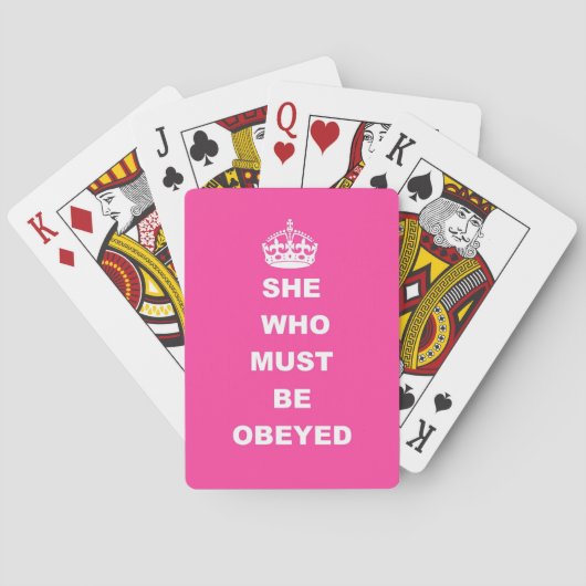Jeu De Cartes Elle qui doit être obéie (dos)