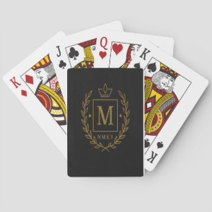 Jeu De Cartes "Emblème Royal NMKY – Monogramme M Dessin de Blaso