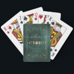Jeu De Cartes Emerald Green & Faux Gold Tarot Mariage céleste<br><div class="desc">Emerald Green & Faux Gold Tarot Celestial Mariage Jouer des cartes</div>