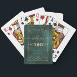 Jeu De Cartes Emerald Green & Faux Gold Tarot Mariage céleste<br><div class="desc">Emerald Green & Faux Gold Tarot Celestial Mariage Jouer des cartes</div>