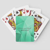 Jeu De Cartes Emerald Jewel Tones Mariage Lecture Cartes (dos)