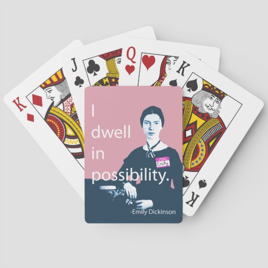Jeu De Cartes Emily Dickinson I Dwell (dos)