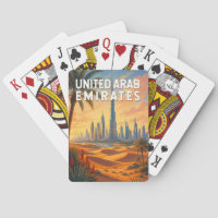 Émirats arabes unis Illustration Voyage Art