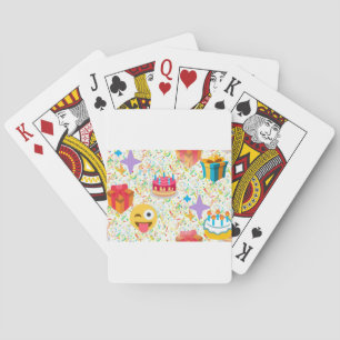 Jeu De Cartes emoji anniversaire heureux