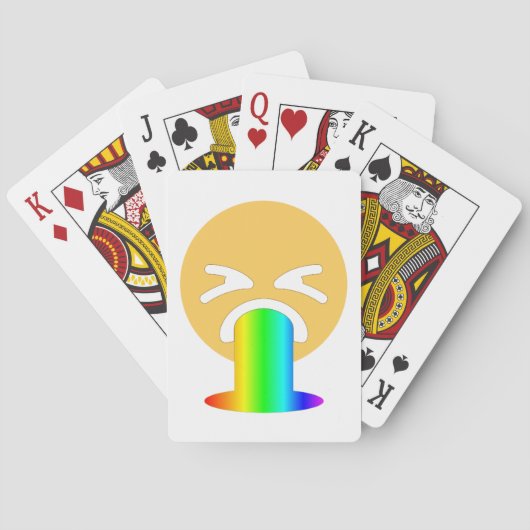 Jeu De Cartes émoticône arc-en-ciel (dos)