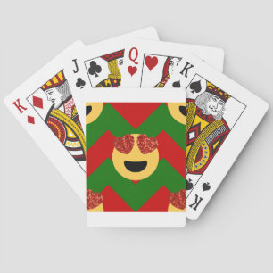 Jeu De Cartes émoticône de coeur de noël