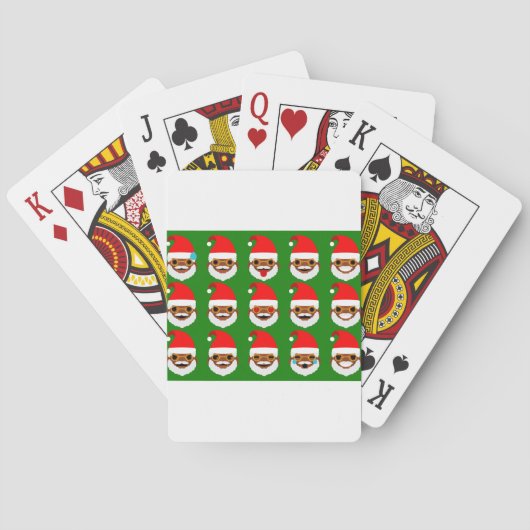 Jeu De Cartes émoticônes de père Noël (dos)