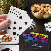 Jeu De Cartes Empreinte de léopard coloré (In Situ)