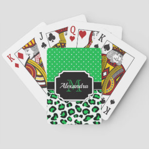 Jeu De Cartes Empreinte de léopard mignon