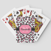 Jeu De Cartes Empreinte de léopard rose (dos)