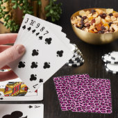 Jeu De Cartes Empreinte de léopard rose et noir (In Situ)