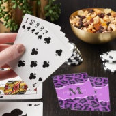Jeu De Cartes Empreinte de léopard violet (In Situ)
