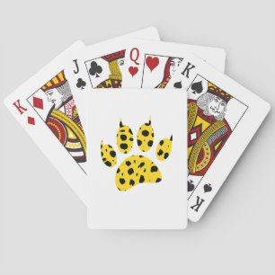 Jeu De Cartes Empreinte de patte Cheetah